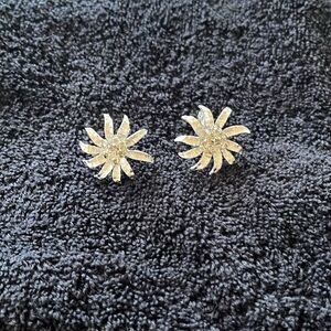 Vintage Park Lane Clip On Silver and Crystal Earrings